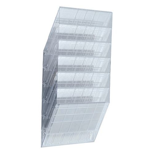 Nástěnné stojany na brožury Flexibox, výška 62 cm, šířka 34,8 cm