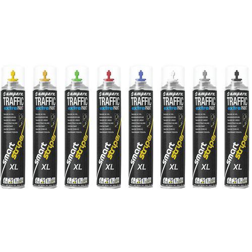 Sady 6 sprejů Traffic Extra Paint XL 750 ml - Ampere System