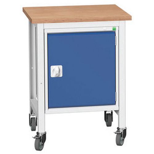 Mobilní dílenské stoly Bott Verso Storage se skříňkou, šířka 70 cm, multiplex/linoleum