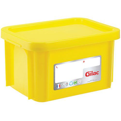 Stohovatelné nádoby Gilac s víkem, HACCP, 12 - 55 l