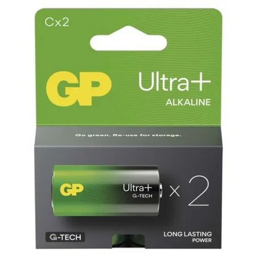Baterie GP Ultra Plus Alkaline LR14 (C, malé mono)