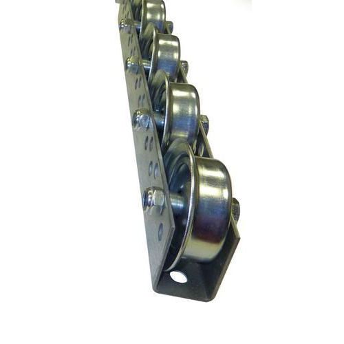 Univerzální kladičkové lišty, ocel, šířka 41 mm, rozteč 75 - 125 mm