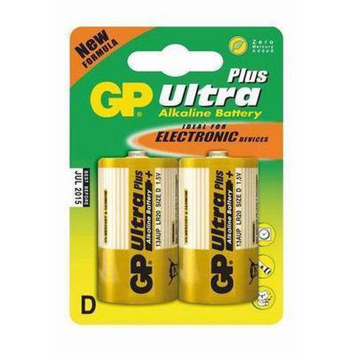 Baterie GP Ultra Plus Alkaline LR20 (D, velké mono) Baterie GP Ultra Plus Alkaline LR20 (D, velké mono)
