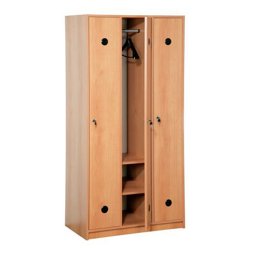 Dřevěné šatní skříně Jacob, 3 oddíly
