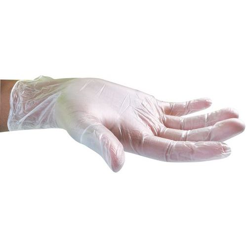 Jednorázové vinylové rukavice Manutan Arthur, bílé