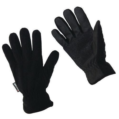 Zimní fleecové rukavice Manutan, černé