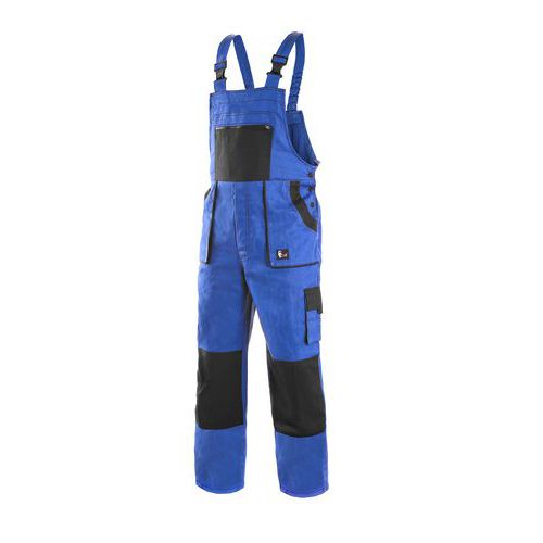 Zimní pánské montérkové kalhoty CXS s laclem, modré/černé