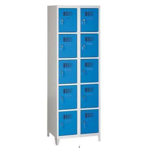 Svařované šatní skříně Eric odlehčené, 10 boxů, cylindrický zámek Svařované šatní skříně Eric odlehčené, 10 boxů, cylindrický zámek