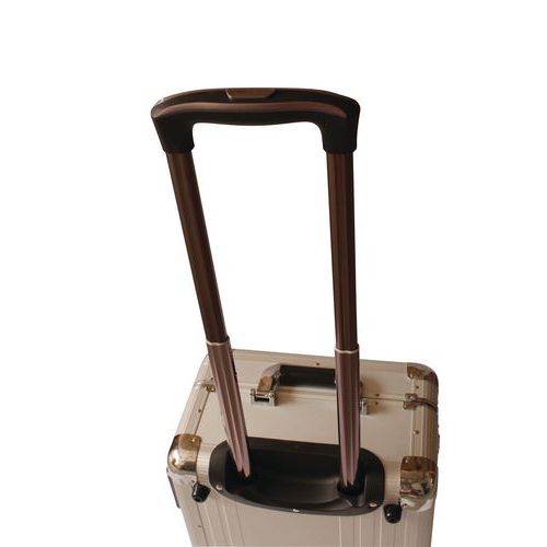 Hliníkový kufr s kolečky Manutan Expert, 485 x 340 x 210 mm