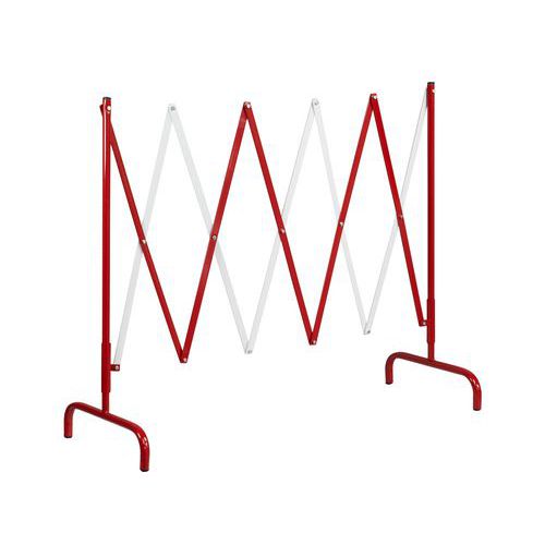 Kovová mobilní zábrana, skládací, délka 285 cm