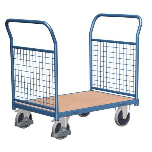 Plošinový vozík se dvěma madly s mřížovou výplní, do 400 kg