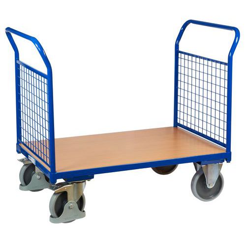 Plošinové vozíky se dvěma madly s mřížovou výplní, do 500 kg