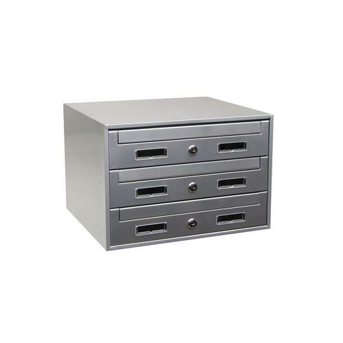Modulová kovová poštovní schránka Relax, 3 boxy