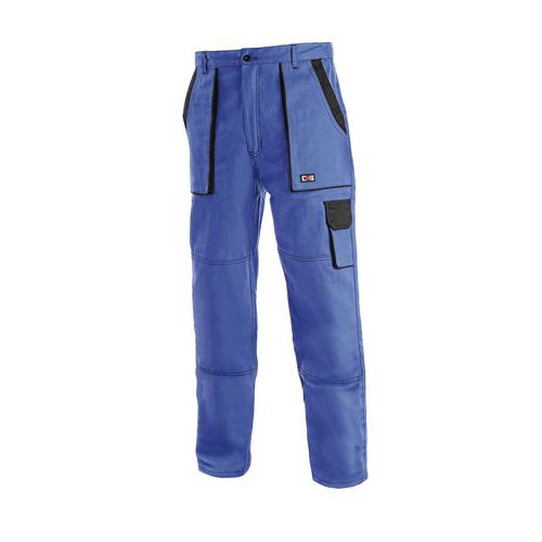 Pánské montérkové kalhoty CXS, modré/černé