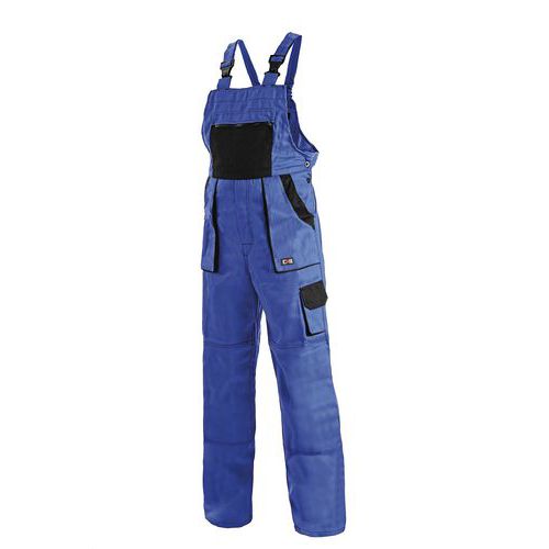 Dámské montérkové kalhoty CXS s laclem, modré/černé