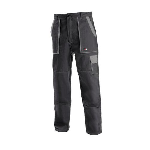 Pánské montérkové kalhoty CXS, černé/šedé