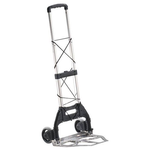 Skládací hliníkový rudl RU4 s plnými koly a upevňovacím systémem, do 50 kg