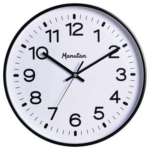 Analogové hodiny Q2 Manutan Expert, autonomní quartz, průměr 32 cm