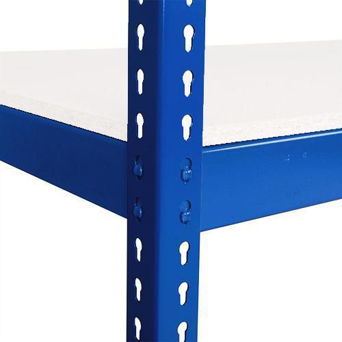 Přídavné police laminované, 213,4 cm, 620 kg, modré