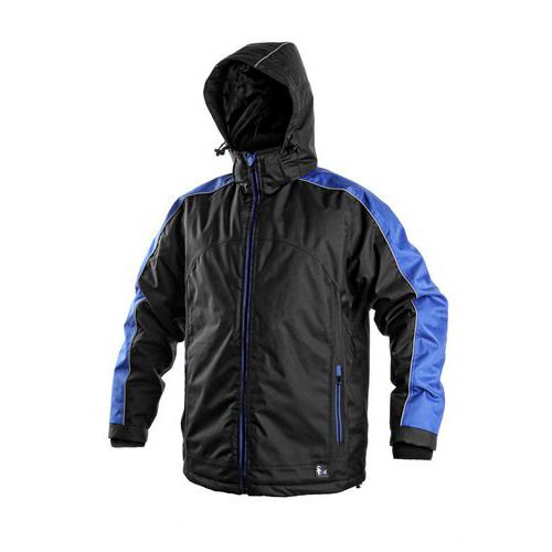 Pánská zimní bunda CXS s reflexními prvky, černá/modrá