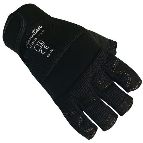 Polyesterové rukavice Manutan Expert, černé