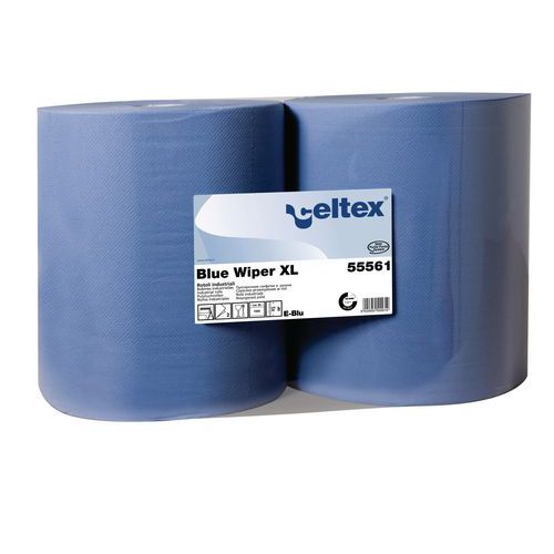 Průmyslové papírové utěrky Celtex Blue Wiper XL 2vrstvé, 1 000 útržků, 2 ks