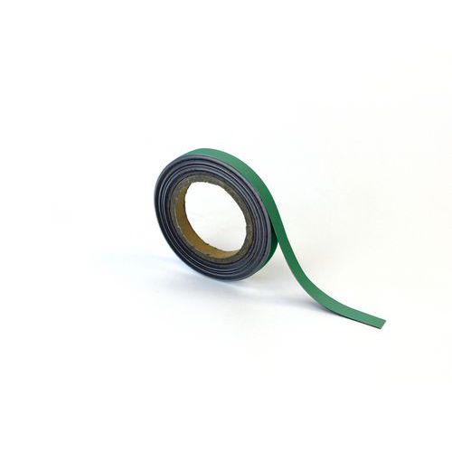 Magnetické pásky na regály Manutan Expert, 10 m, zelené