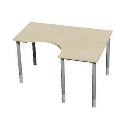 Rohové psací stoly Gemi, 160 (80) x 120 (65) x 70-90 cm, pravé provedení