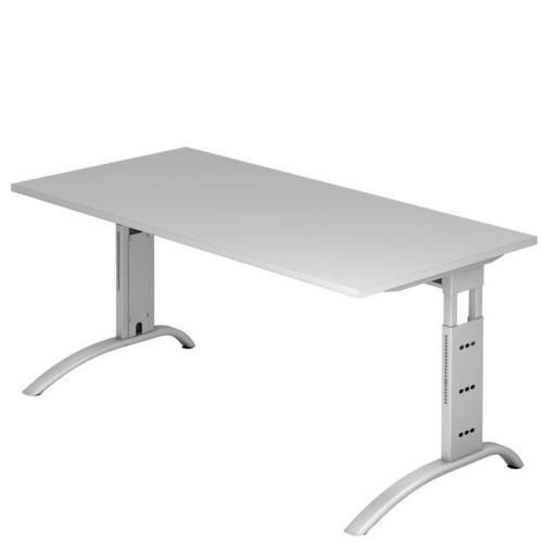 Výškově nastavitelný kancelářský stůl Baron Mittis, 160 x 80 x 65 - 85 cm, rovné provedení
