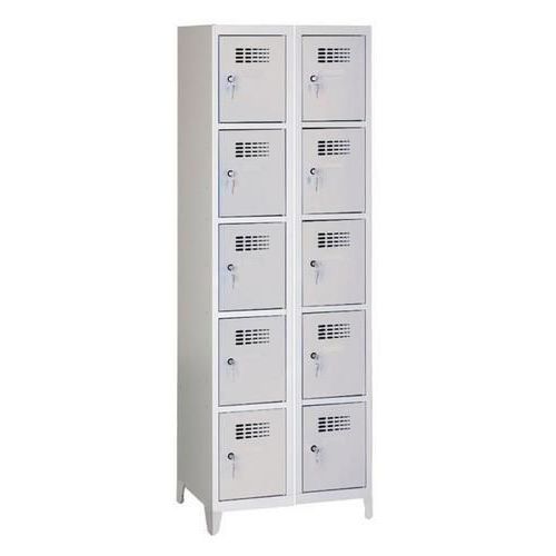 Svařované šatní skříně Eric odlehčené, 10 boxů, cylindrický zámek Svařované šatní skříně Eric odlehčené, 10 boxů, cylindrický zámek