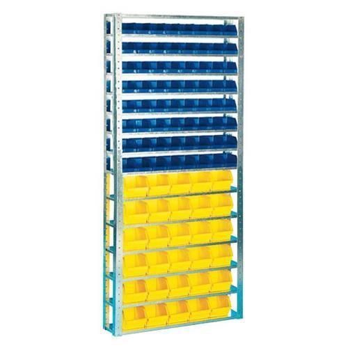 Policový regál s boxy Unibox (94 ks)