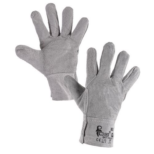 Kožené rukavice CXS, šedé