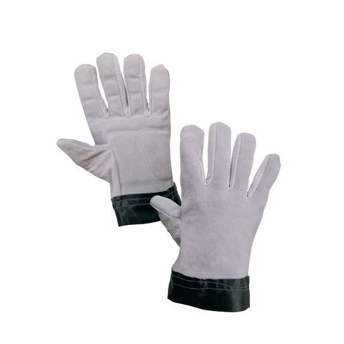 Antivibrační kožené rukavice CXS, šedé/černé