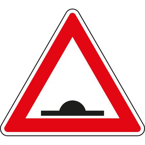 Dopravní značka Pozor, zpomalovací práh (A7b)
