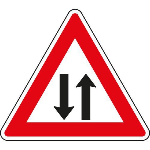 Dopravní značka Provoz v obou směrech (A9)