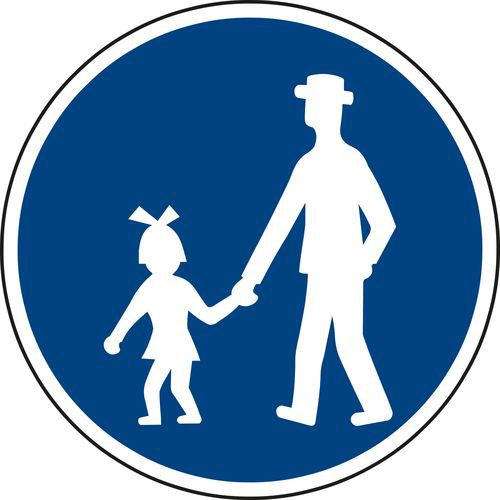 Dopravní značka Stezka pro chodce (C7a)