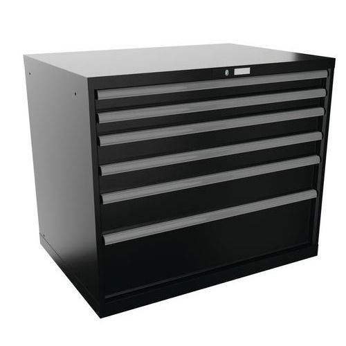 Dílenské zásuvkové skříňe Lista, 1023x725x850 mm, 5 zásuvek