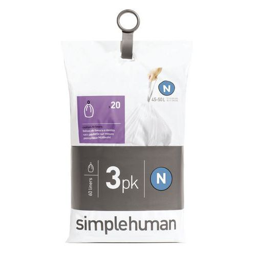 Pytle na odpadky do odpadkových košů Pocket Liner 45 l (N) – Simplehuman