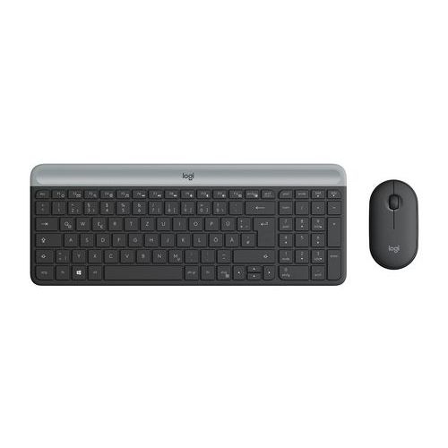 Set bezdrátové klávesnice a myši Logitech MK470, CZ/SK, černý