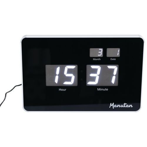 LED digitální hodiny DG1 Manutan Expert, šířka 38 cm