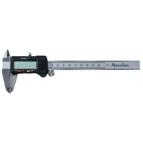 Digitální posuvné měřítko Manutan Expert, 150 mm Digitální posuvné měřítko Manutan Expert, 150 mm