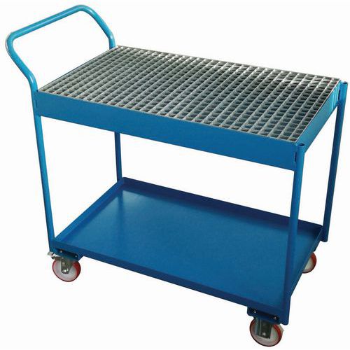 Retenční kovový vozík, do 300 kg, kapacita 55 l