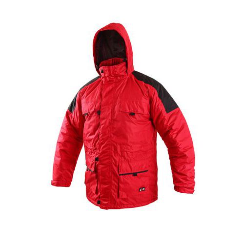 Pánská zimní bunda FREMONT, červeno-černá