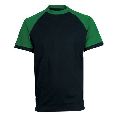 Tričko s krátkým rukávem OLIVER, černo-zelené