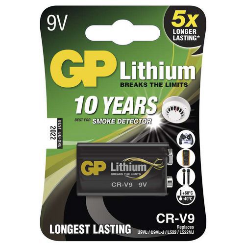 GP baterie lithiová CR-V9, blistr