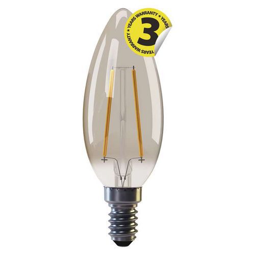 LED žárovka Vintage Candle 2W E14 teplá bílá+