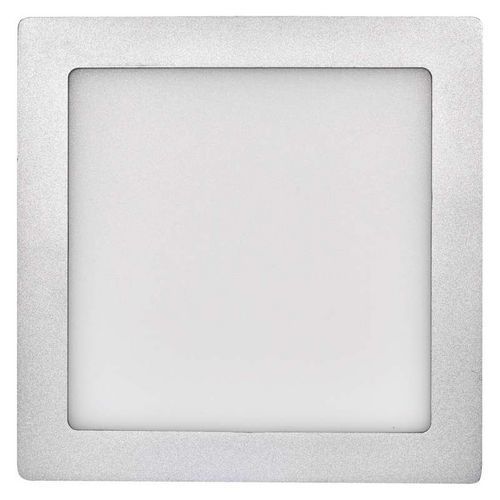 LED panel 225×225, přisazený stříbrný, 18W neutrální bílá