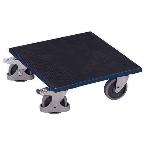 Transportní plošiny s gumovým povrchem, do 400 kg, 50 x 50 x 18,5 cm Transportní plošiny s gumovým povrchem, do 400 kg, 50 x 50 x 18,5 cm