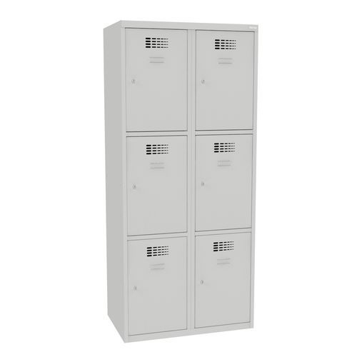 Svařované šatní skříně Jared, 6 boxů, cylindrický zámek