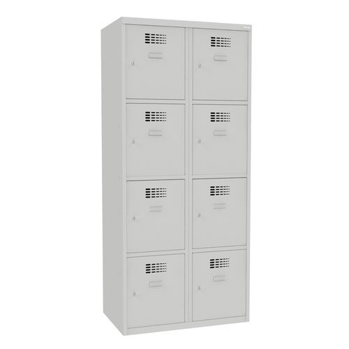 Svařované šatní skříně Oliver, 8 boxů, cylindrický zámek